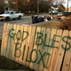 A sign in Biloxi, Miss., in the aftermath of Hurricane Katrina in Sept. 2005.(Spencer Platt/Getty Images)
